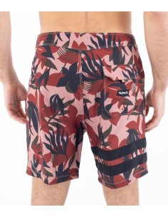 Costume Uomo Hurley Boardshort 18" Block party - Bordeaux 2