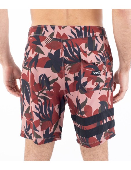 Costume Uomo Hurley Boardshort 18" Block party - Bordeaux