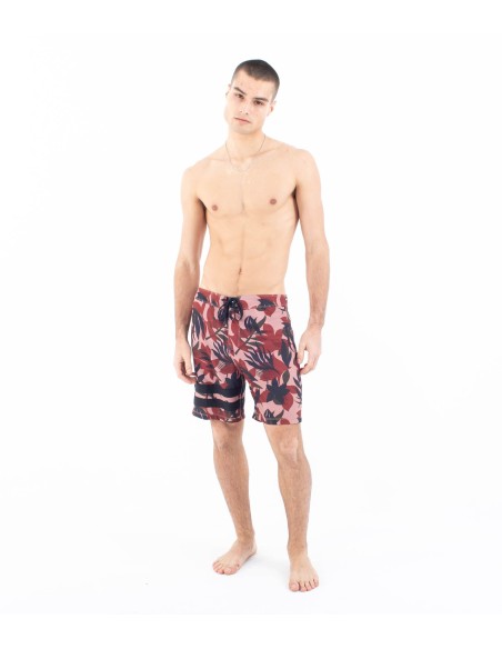 Hurley Traje de baño para hombre Boardshort 18" Block party - Burdeos