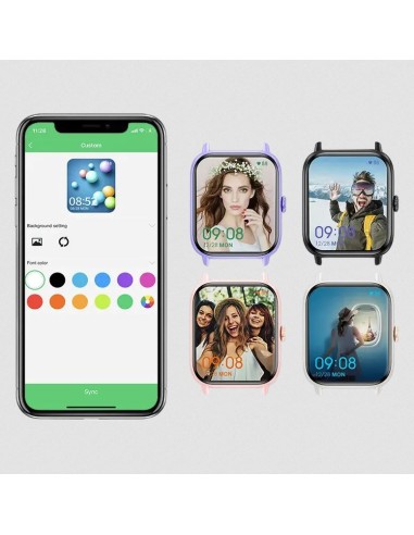 Smartwatch UNISEX Saconet con pasador/respondre...