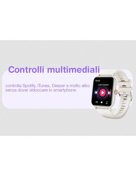 SmartWatch Uomo Donna Saconet con Effettua/Risposta Chiamate Orologio Fitness con Monitor di Frequenza Cardiaca Android iOS