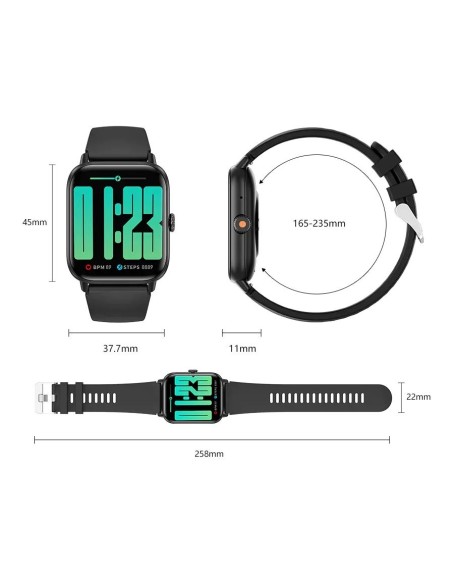 SmartWatch hommes femmes Saconet avec passer/répondre aux appels montre de Fitness