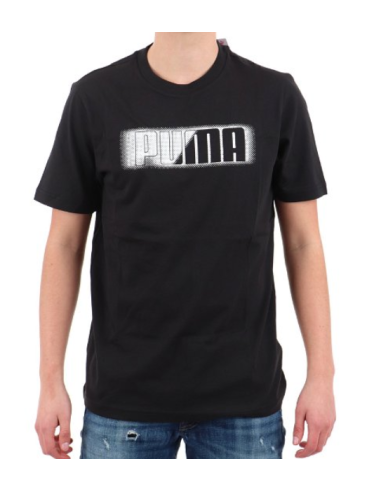 T-shirt Uomo Puma Graphics Wording Tee - Nero