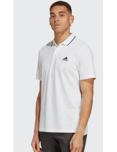T-shirt Uomo Adidas Polo Essentials Small Logo - Bianco 2