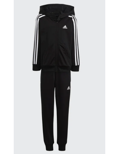 Adidas Essentials 3-Stripes Child Tracksuit - Black