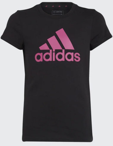 Adidas Essentials Big Logo Girl's T-shirt - Black