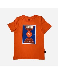 T-shirt ragazzo Puma Court - Arancio