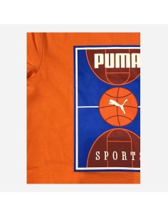 Puma Basket Court boy's t-shirt - Orange 2