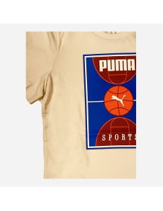 T-shirt ragazzo Puma Court - Beige 2