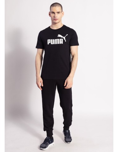 Camiseta Puma Essential Logo - Hombre - Negro