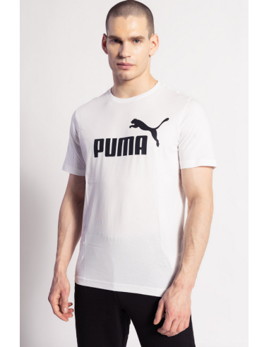 Puma Essential Logo Herren T-Shirt – Weiß