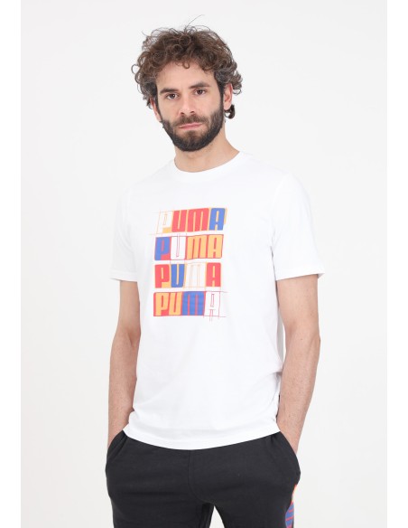 Camiseta Puma Ess+ logo lab - Hombre - Blanco