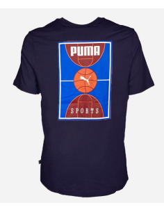 T-shirt Uomo Puma Court - Blu 2