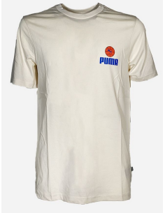 T-shirt Puma Basket Court pour Hommes - Beige
