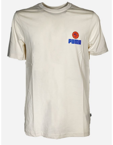 T-shirt Puma Basket Court pour Hommes - Beige