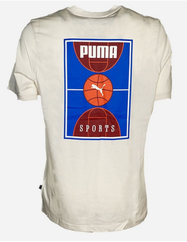 Camiseta Puma Basket Court Hombre - Beige