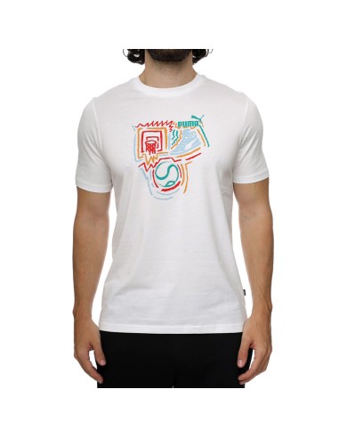 Camiseta Puma Graphics Hombre - Blanco