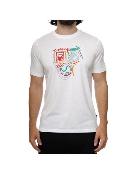 T-shirt Puma Graphics pour Hommes - Blanc