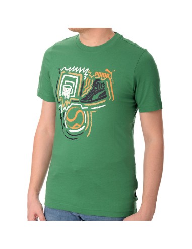 T-shirt Uomo Puma Graphics - Verde