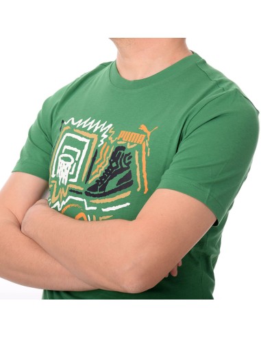 T-shirt Uomo Puma Graphics - Verde