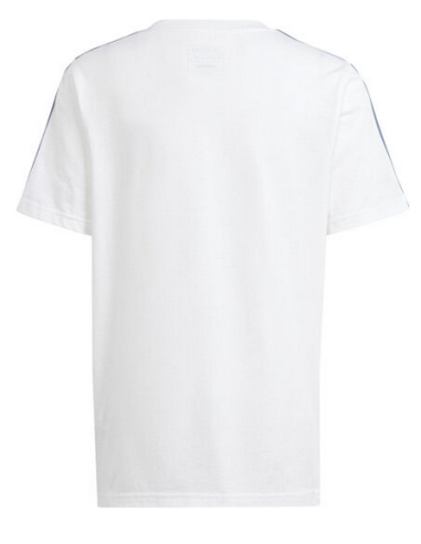 Adidas Essentials 3-Streifen Jungen T-Shirt – Weiß