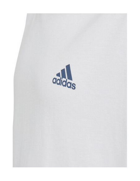 T-shirt Ragazzo Adidas Essentials 3-Stripes - Bianco