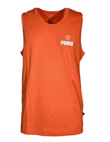 Camiseta de tirantes Puma Basket BPPO "Chilli Powder" - Hombre - Naranja