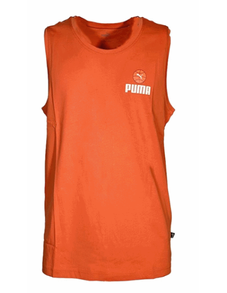 Canotta Uomo Puma Basket BPPO "Chilli Powder" - Arancio