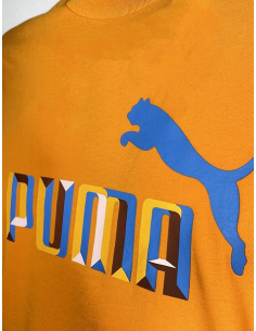 Camiseta Puma Essential Logo Hombre - Naranja 2