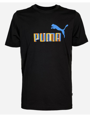 Camiseta Puma Essential Logo Hombre - Negro