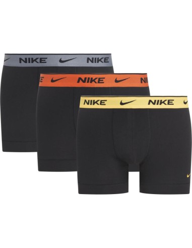 Tres calzoncillos Nike Everyday Cotton Stretch - negro