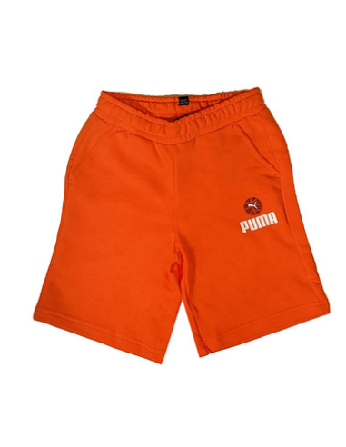 Puma Basketball-Shorts für Jungen – Orange