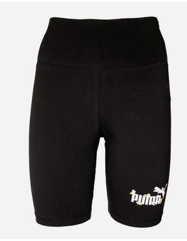 Puma Floral Short Tight Women's Bermuda Shorts - Black