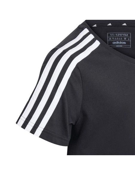 Adidas 3-Streifen Mädchenkleid - Schwarz