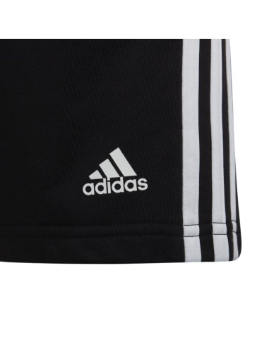Adidas Essentials 3-Stripes Boy's Shorts - Black