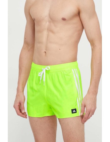 Maillot de Bain Homme Adidas 3-Stripes - Jaune Fluo