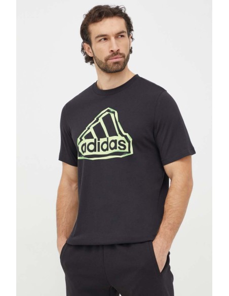 Adidas Logo Herren T-Shirt - Schwarz