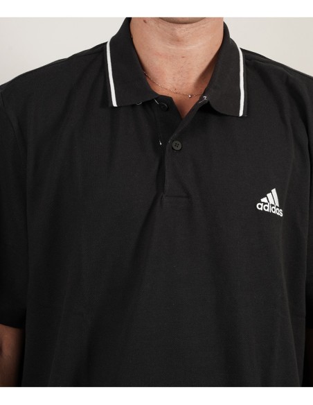 Adidas Polo Essentials Small Logo Herren T-Shirt – Schwarz