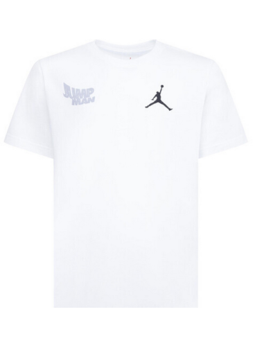 Jordan Motion Jumpman Jungen-T-Shirt – Weiß
