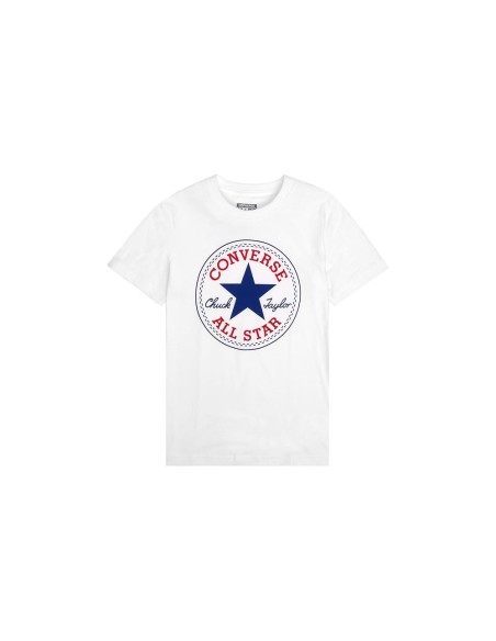 T-shirt Ragazzo Converse Chuck Patch - Bianco