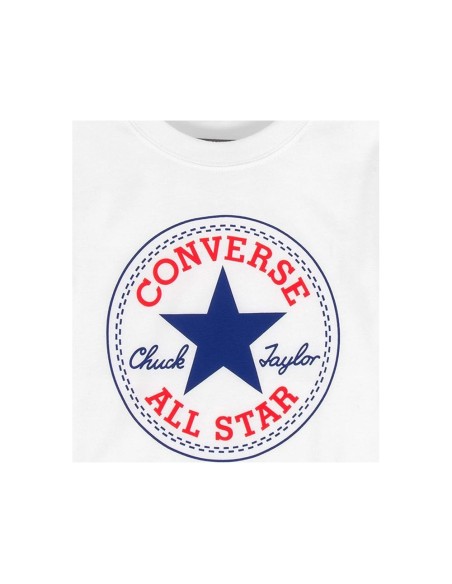 T-shirt Ragazzo Converse Chuck Patch - Bianco