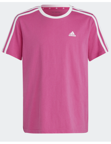 Adidas Essentials 3-Stripes Girl's T-shirt - Fuchsia