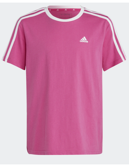 T-shirt Fille Adidas Essentials 3-Stripes - Fuchsia