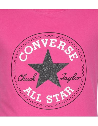 Converse Chuck Patch Mädchen T-Shirt - Fuchsia