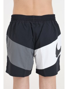 Costume da Bagno Uomo Nike 5 Volley Multi Logo - Nero 2