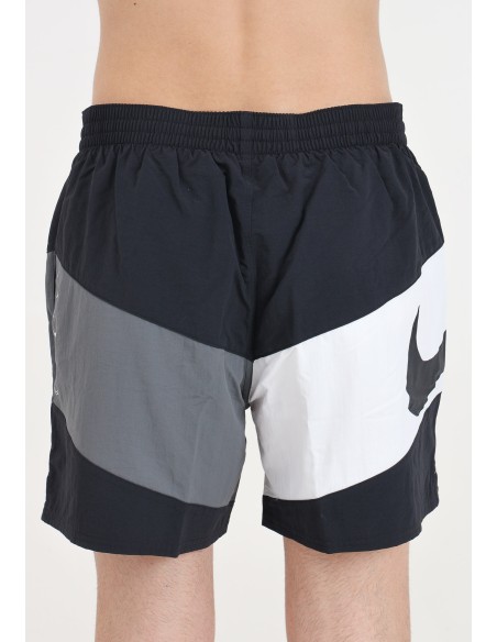 Nike 5 Volley Multi Logo Men's Swimsuit - Black