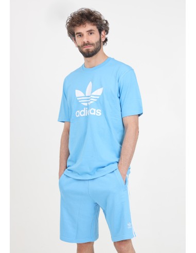 Pantalón corto Hombre Adidas Adicolor 3-Stripes - Azul claro