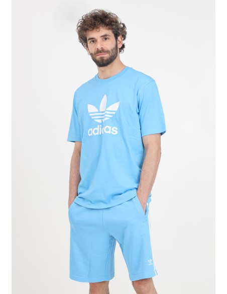 Adidas Adicolor 3-Streifen Herren Shorts - Hellblau