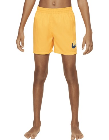 Nike Swim 4 Volley Jungen-Badeanzug – Orange