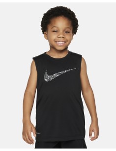 Canotta Bambino Nike Dri-Fit Swoosh Tank Top - Nero